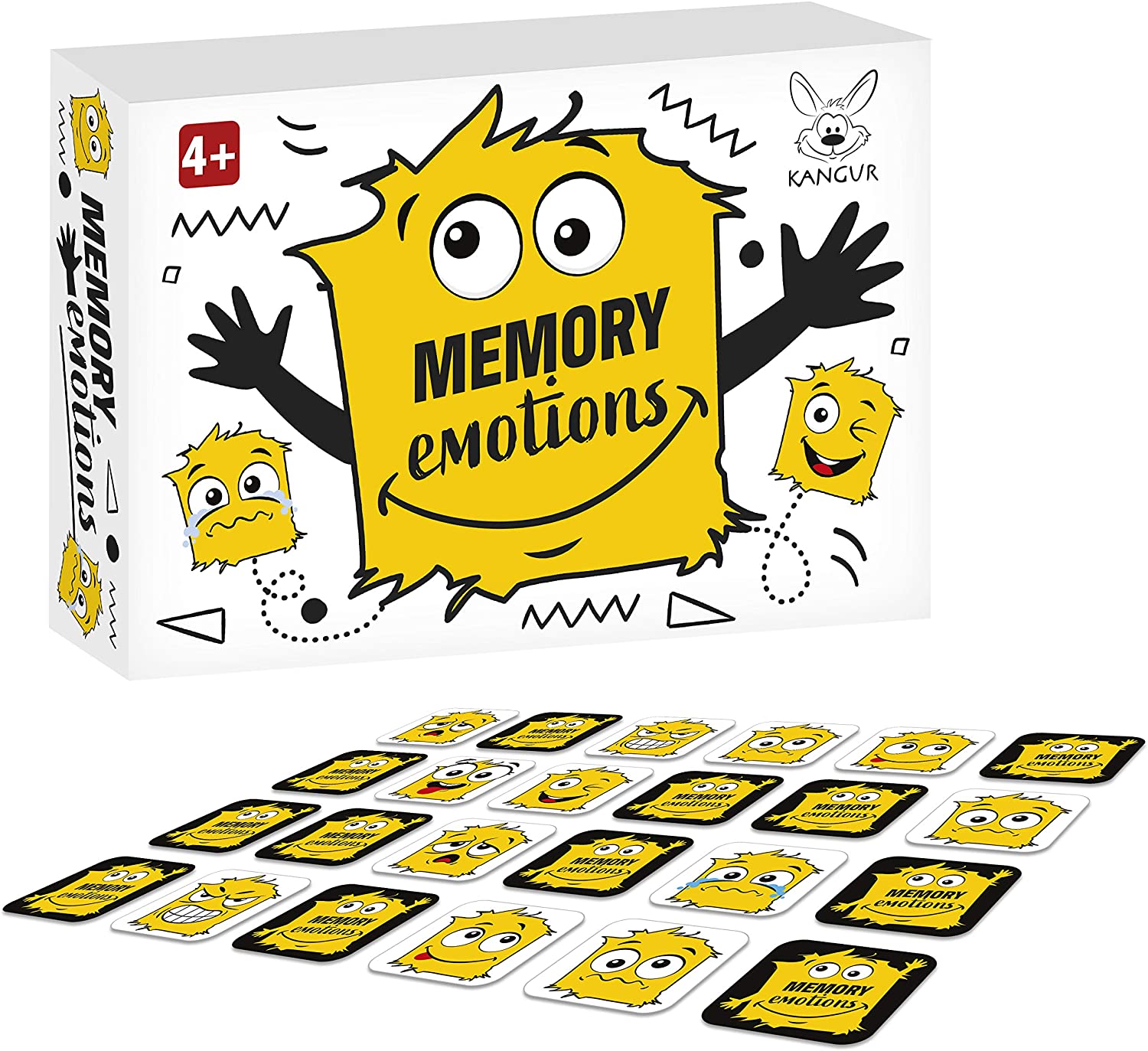 Kangur Matching Emotions Game for Kids Memory Training Educational Family Game Feelings Funny Game Brain Focus Training - Image 2