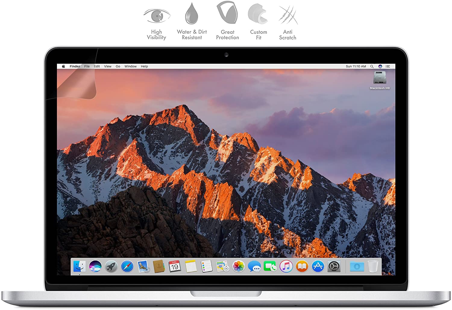 MyGadget 2x Screen Protector Crystal Clear HD compatible with Apple MacBook Pro Retina 13 inch - Image 3