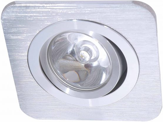 Eco Light LED Recessed Light, Swivelling, 1 W, 80 lm, Rio 70 x 70 mm 8005