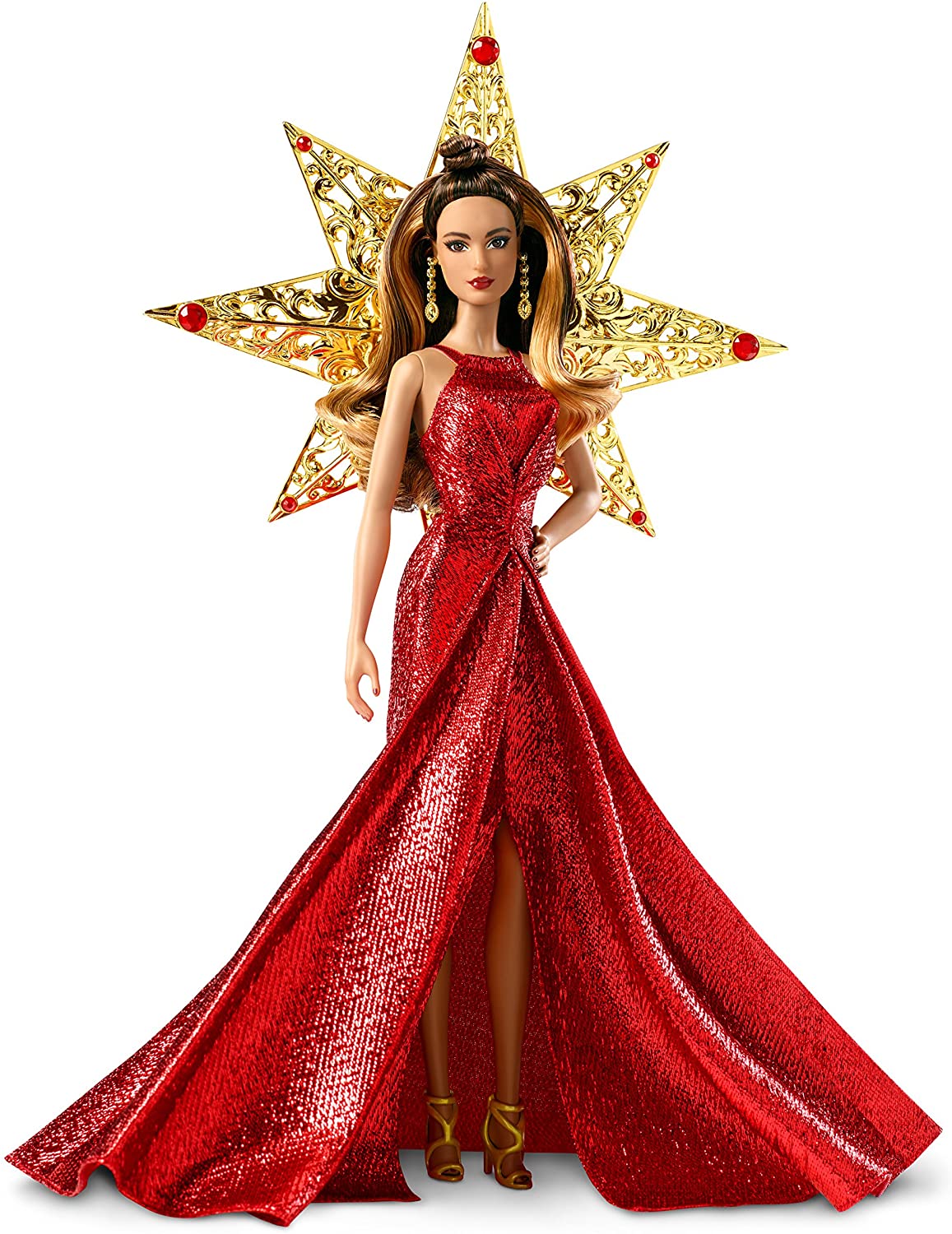 Barbie DYX41 Holiday Doll (Ltna), Red - Image 3