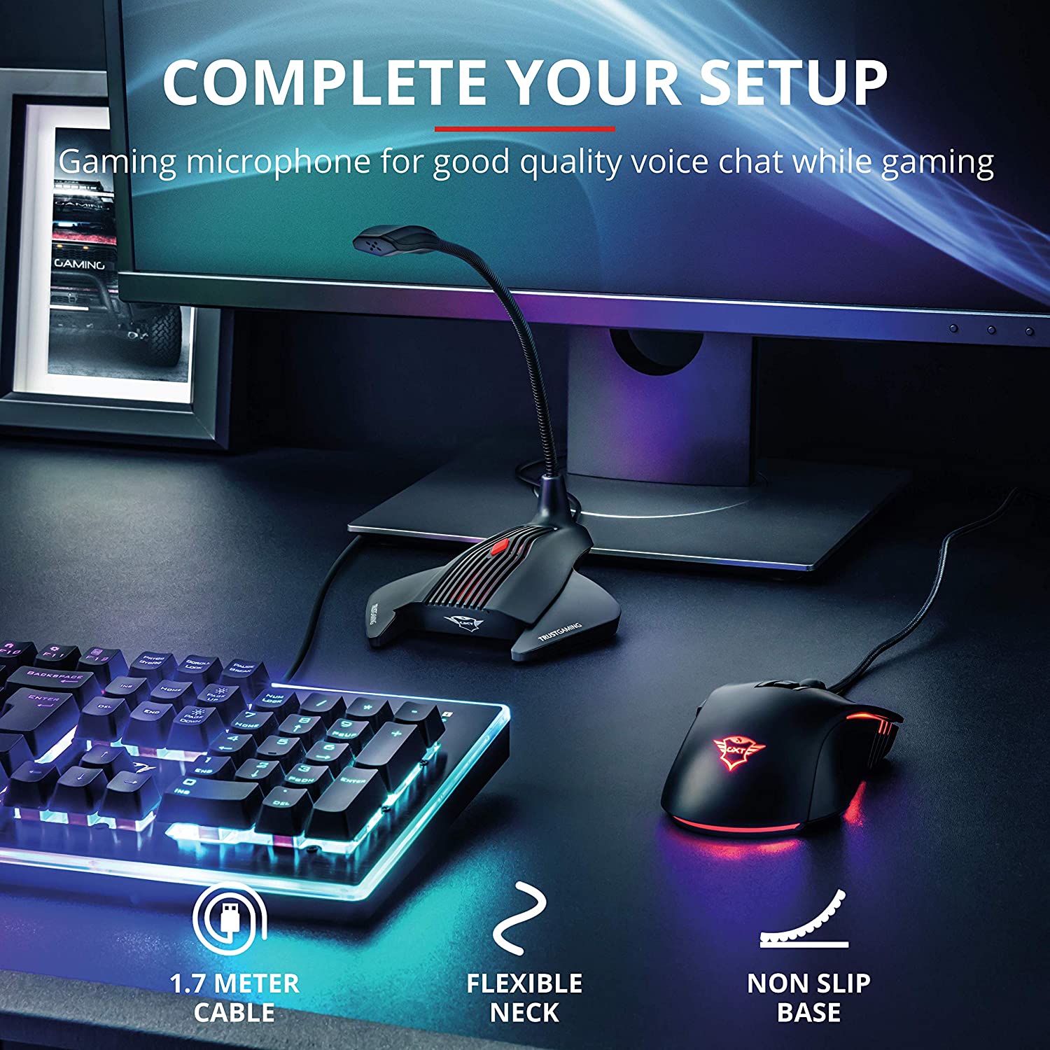 Trust Gaming GXT 239 Nepa Gaming Microphone for PC and Laptop - Black - Image 3
