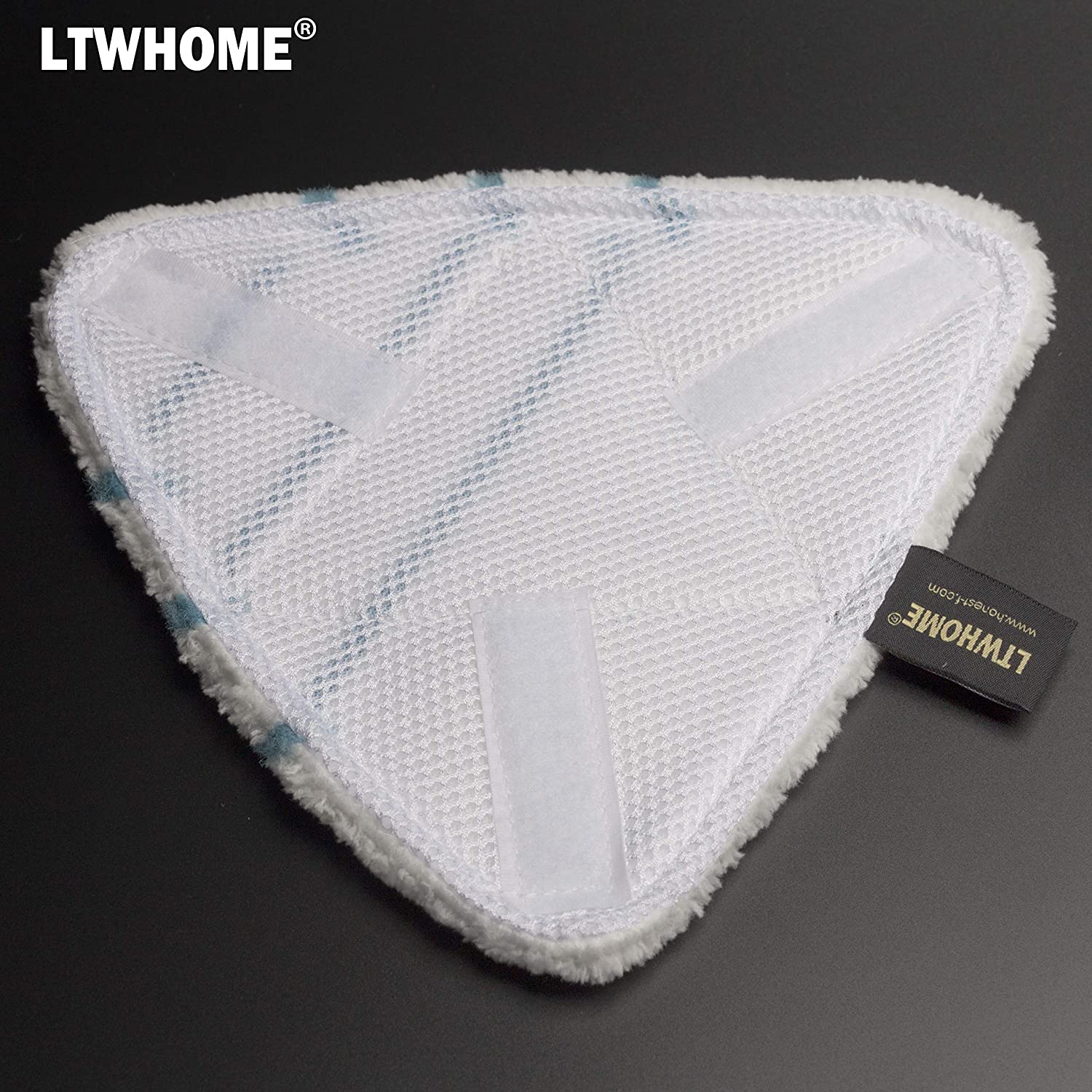 LTWHOME Design Blue Stripes Microfibre Replacement Pads Fit for Holme Steam Mop HSM2001 (Pack of 6), Blue Stripes Pads - Image 3