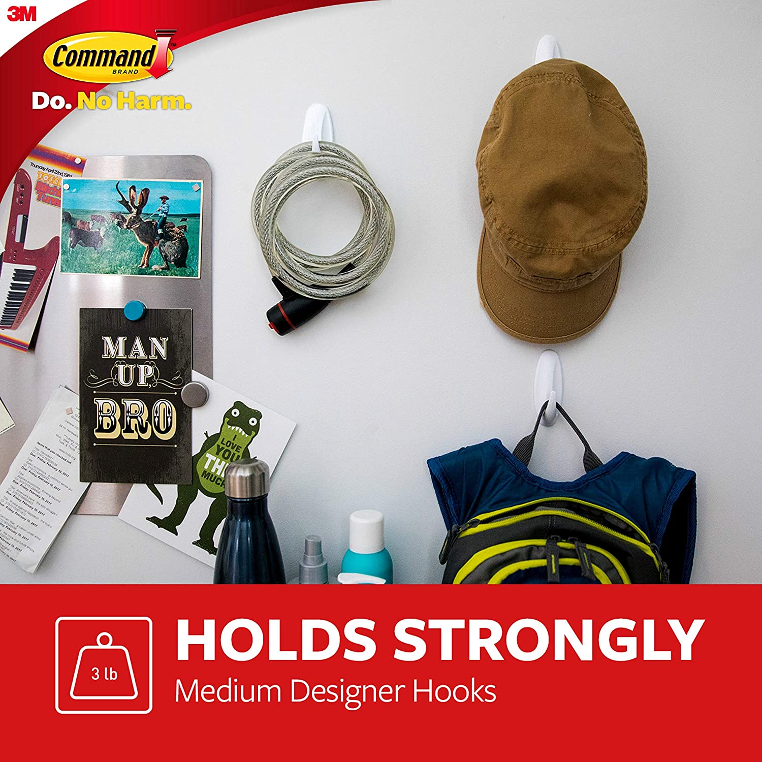 Command Designer Hooks, Medium, White, 6-Hooks (17081-6ES), 6 Hooks - Image 3