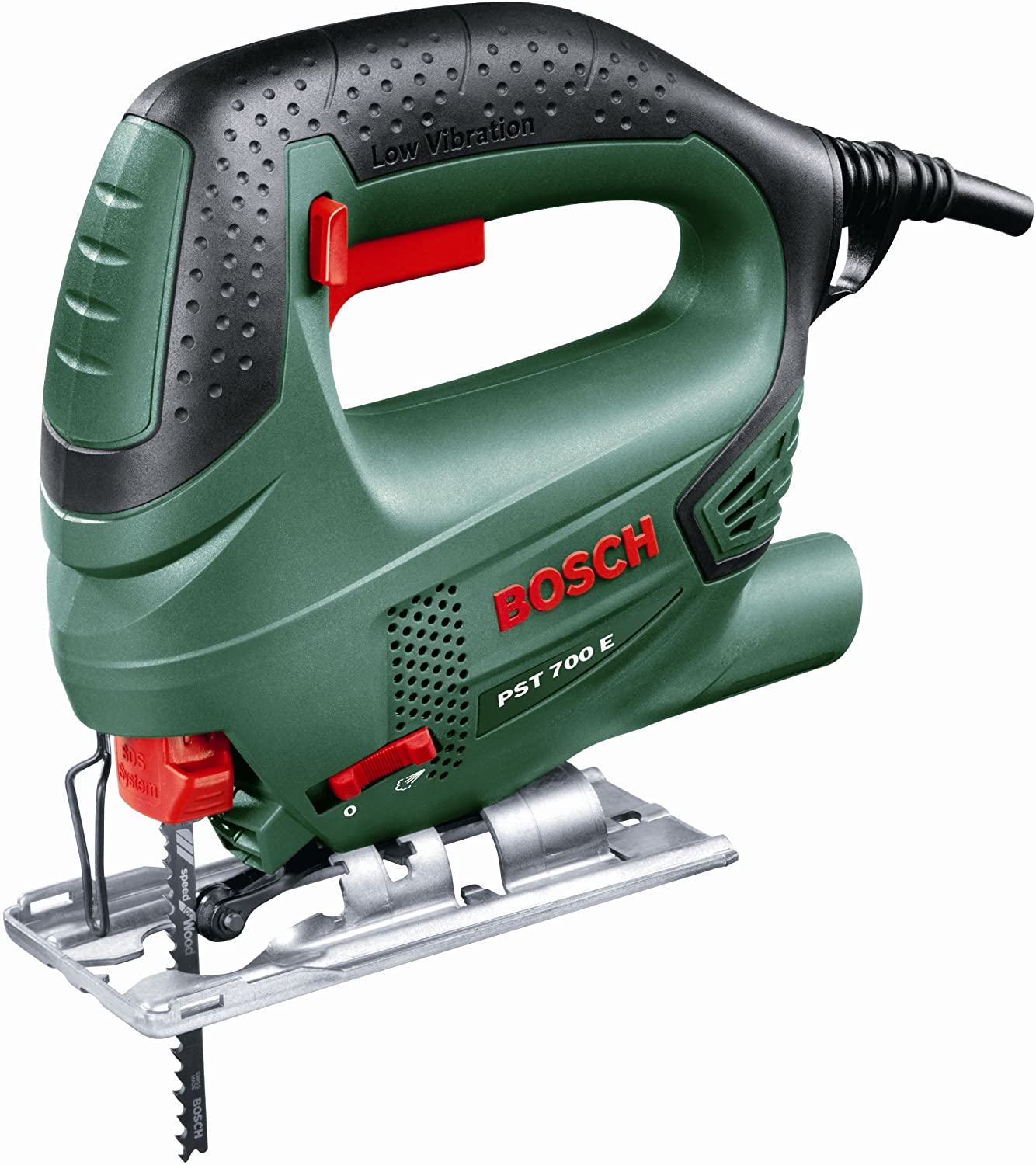 Bosch Home and Garden Jigsaw PST 700 E (500 W, 1x saw blade, in carrying case), Green