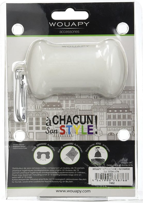 Wouapy net' Lacquered Christamas Preasent Bag Dispenser for Dogs and Cats Stars - Image 2
