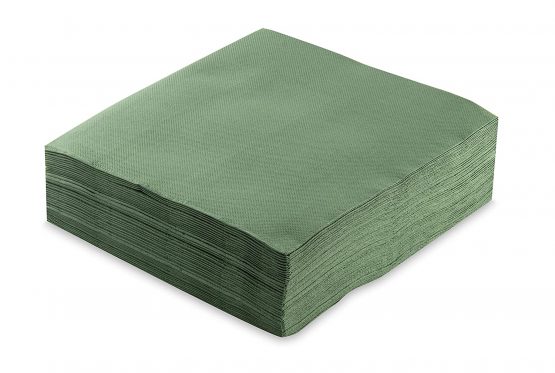 Morigami Napkin 40x40, Airlaid, Fold 1/4, 50 Napkins, Green