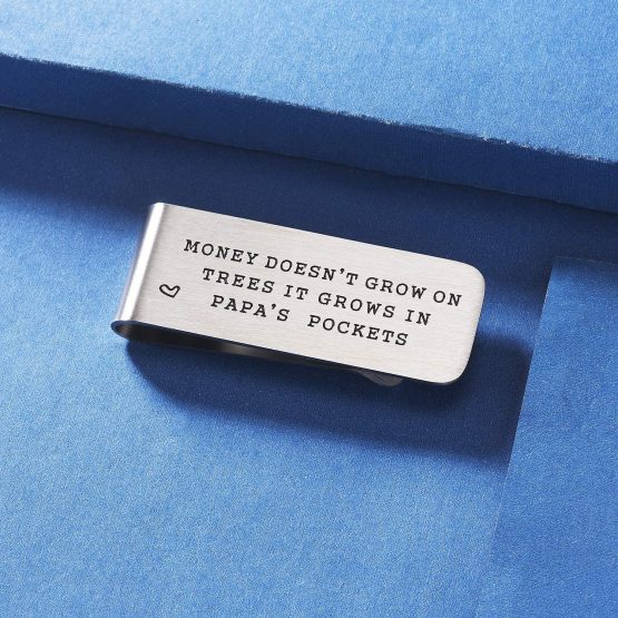 CJ&M Papa Money Clip - Papa Gift - Daddy Money Clip - Gift for Dad - Father's Day Gift - Pawpaw Gift - Dad Gift - Dad Money Clip - Image 3