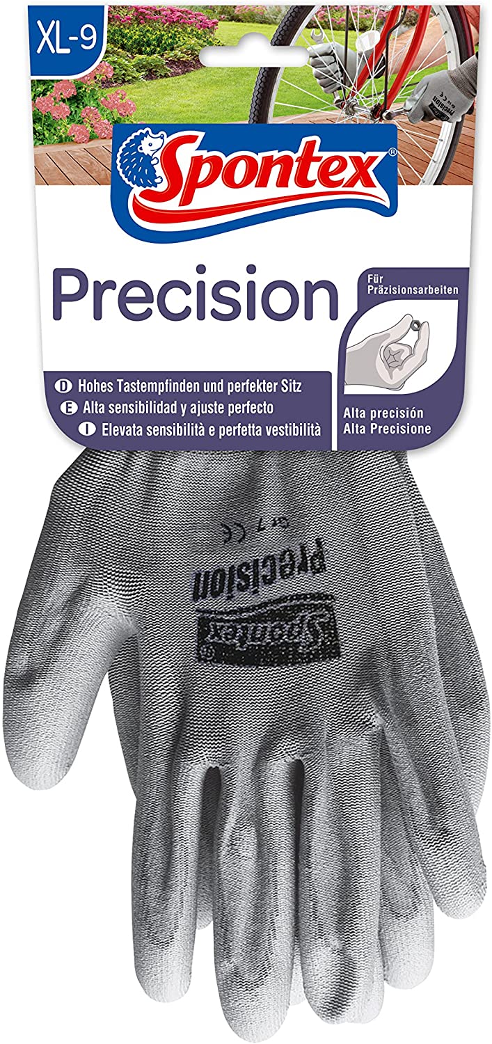 Spontex 12130109 Special Precision Gloves Type 7 Size 9 to 9.8 for Delicate Work, assorted colours, XL