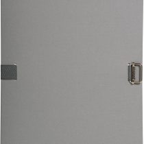 Exacompta 730E Document Folder with Flexible Folding Spine Cardboard Laminated, Coloured Stoffeinband, DIN A4, grau