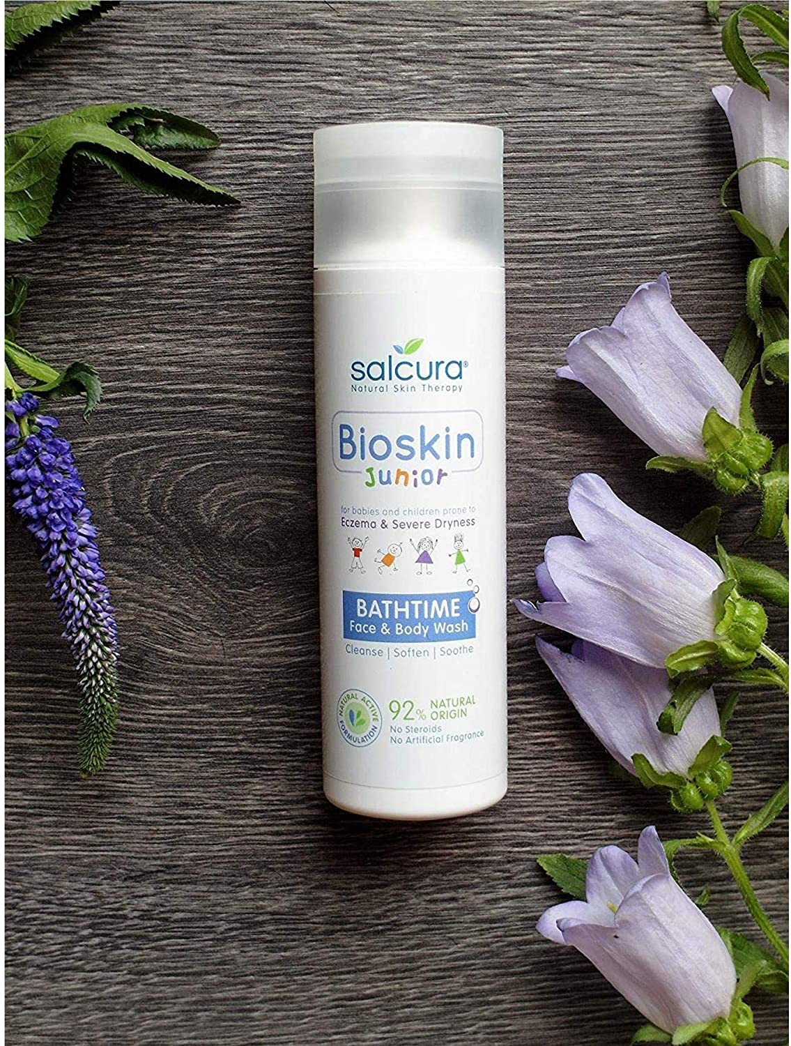 Salcura Natural Skin Therapy, Bioskin Junior Face & Body Wash, Low-Foamy Wash Will Hydrate - Image 4