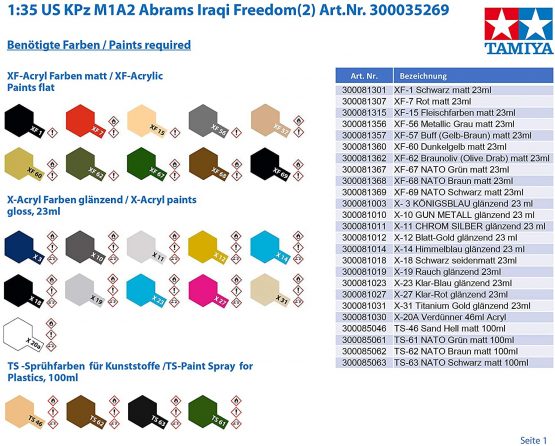 Tamiya 300035269 1:35 US combat tank M1A2 Abrams Iraqi Freedom (2) - Image 3