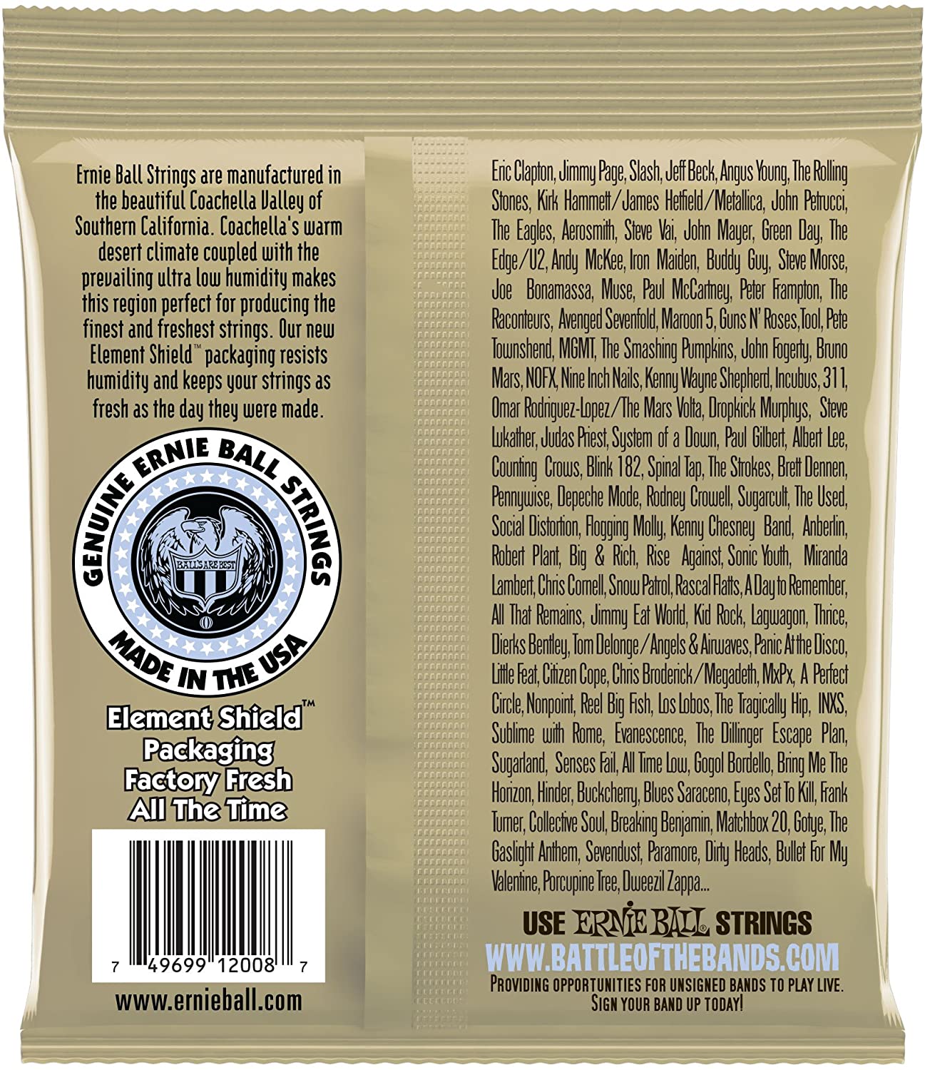 Ernie Ball Earthwood Rock and Blues w/Plain G 80/20 Bronze Acoustic Guitar Strings - 10-52 Gauge, Rock & Blues, Single Pack - Image 2