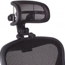 The Original Headrest for The Herman Miller Aeron Chair H3 Carbon | Colors and Mesh Match Classic Aeron Chair 2016 and Earlier Models
