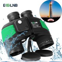 ESSLNB Marine Binoculars 7X50 Military Binoculars BAK4 Prism with Rangefinder Compass Strap and Bag 100% IPX7 Waterproof For Hunting Bird Watching Boating