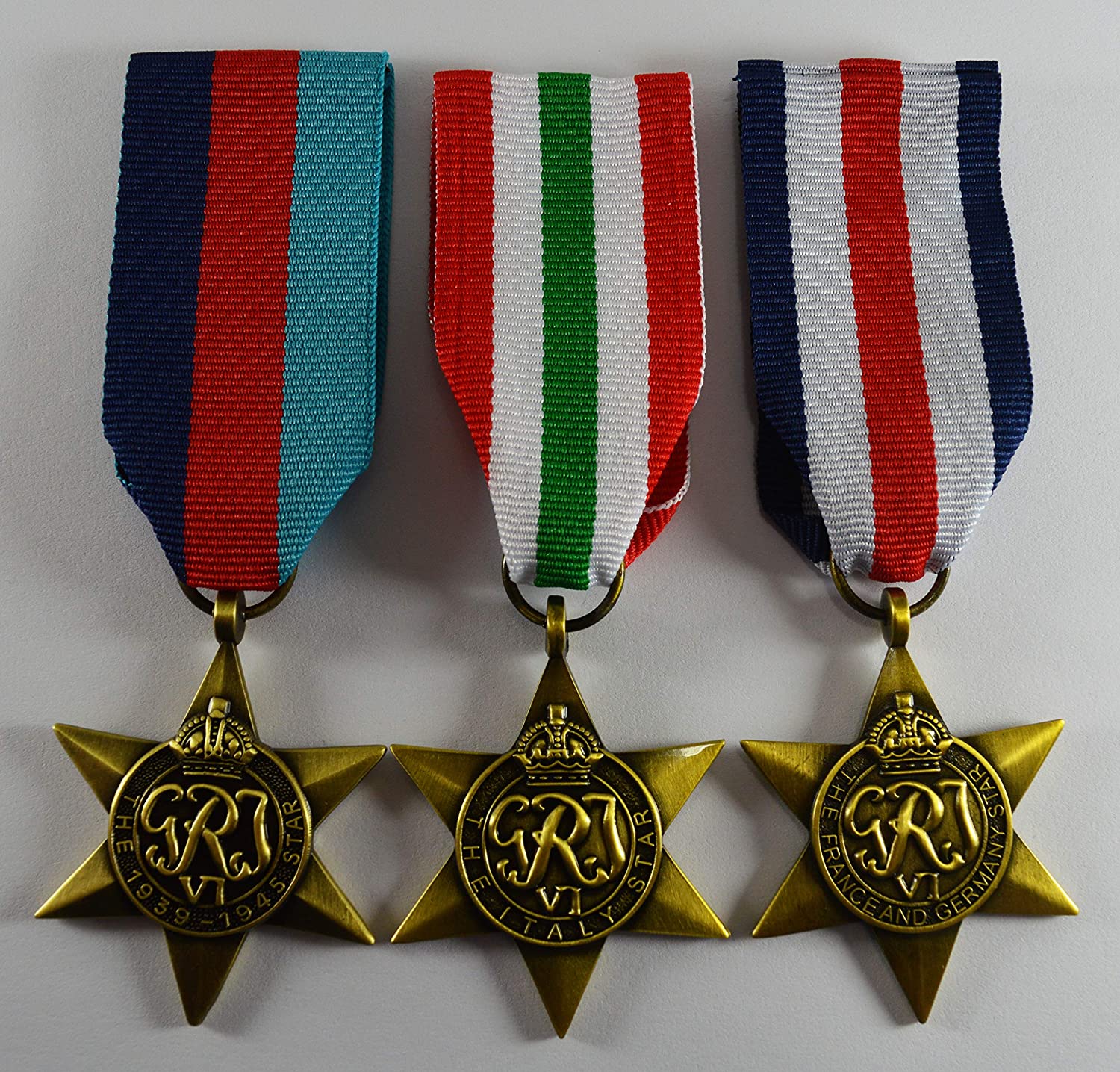 The Commemorative Coin Company Set of 3 WW2 Campaign Star Medals & Ribbons.1939-1945, Italy, France & Germany - Image 3