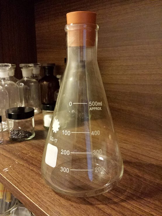 Academy Glass Conical Flask 500ml | Measuring Flask, Molecular Flask, Erlenmeyer Flask, Chemistry Flask