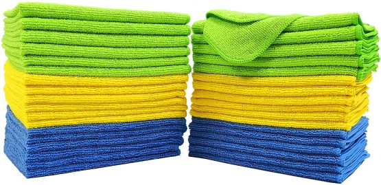 Polyte Microfibre Cleaning Cloth 30x40 cm, Blue, Green, Yellow (36)