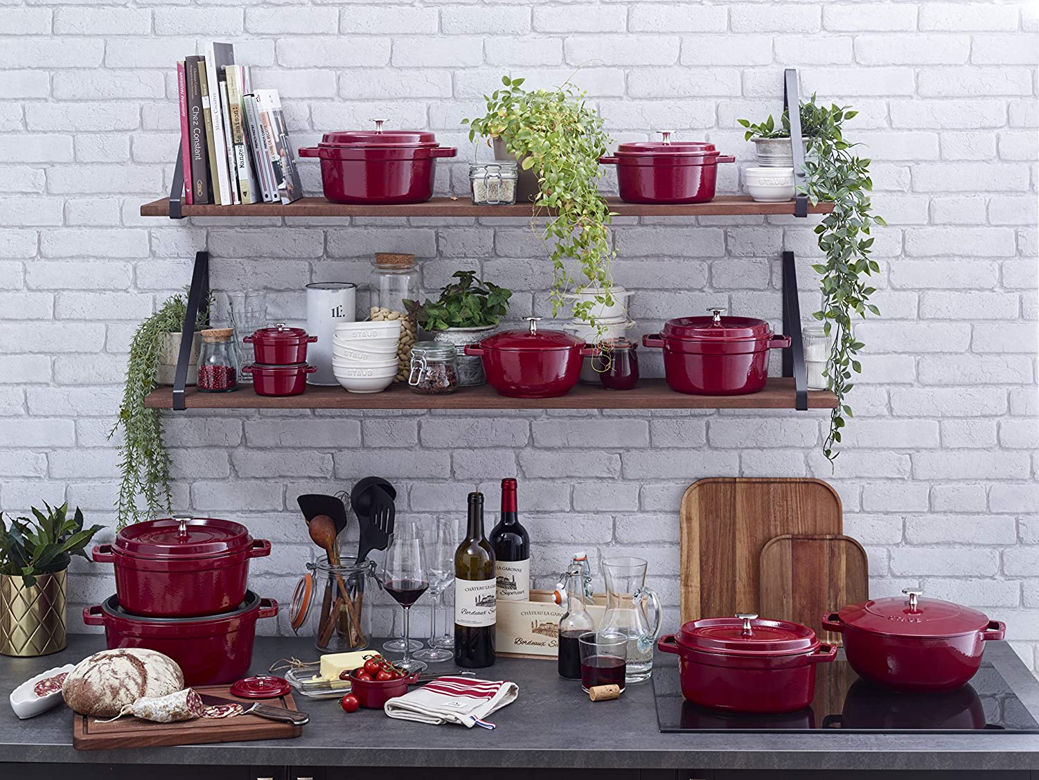 STAUB 1004199 Cast Iron Roaster/Cocotte, Round, 18 cm, 1.7 L, Cherry Red - Image 4