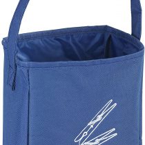 WENKO Clothes peg Bag, Polyester, Blue, 10 x 17 x 19 cm
