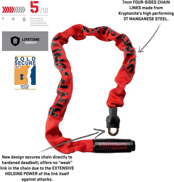 Kryptonite, Keeper 785 Chain Lock 85 cm - Image 2