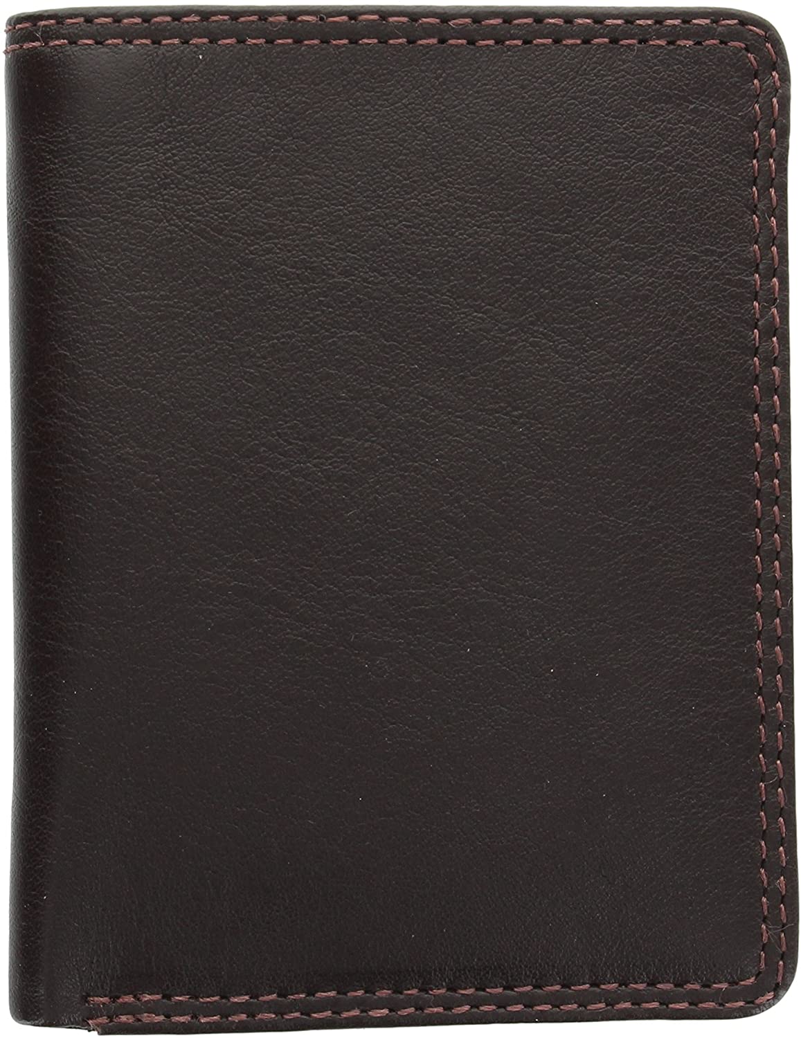 VISCONTI Heritage Collection Harley Compact Bi-Fold Leather Wallet RFID Blocking HT6 Chocolate