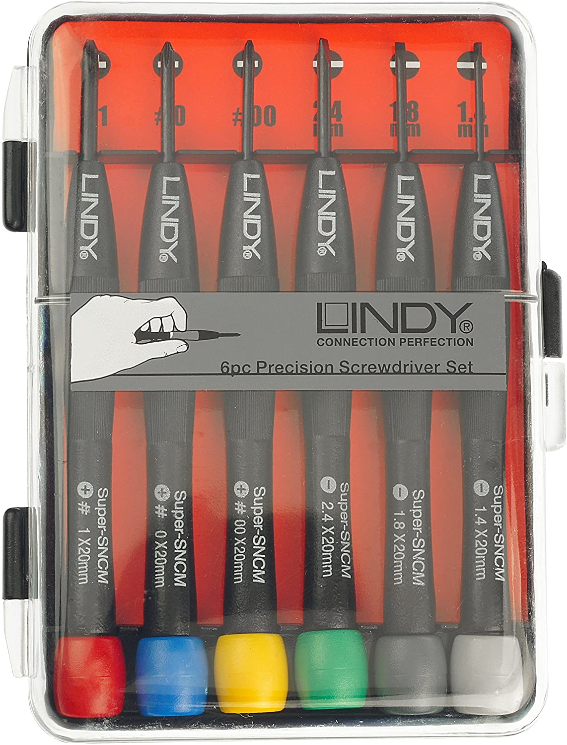 LINDY Computer Technician Precision Screwdriver Set, Multicolored, 6 Piece