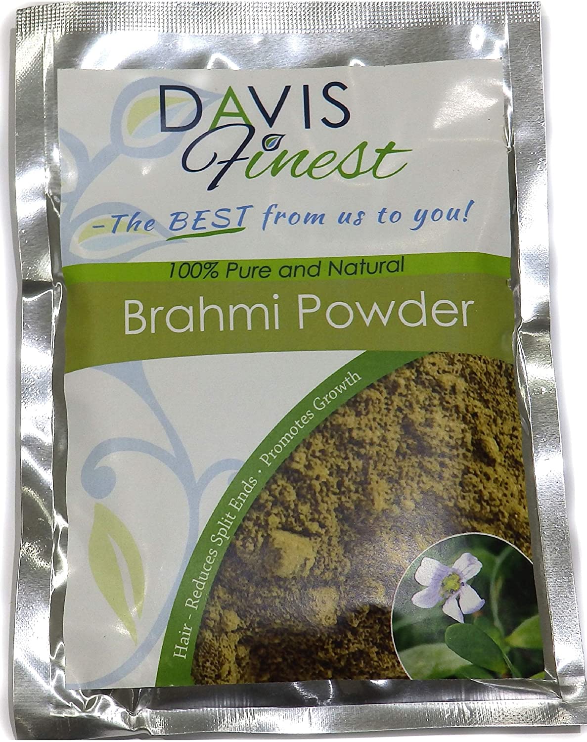 Davis Finest Organic Brahmi Powder 100g, Pure & Natural, Ayurvedic, Hair Growth Hair Mask, Thinning Hair, Reduce Hair Fall - Image 4