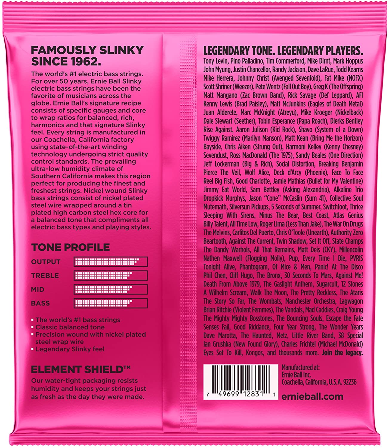 Ernie Ball Super Slinky 5-String Nickel Wound Electric Bass Strings - 40-125 Gauge, Super (40-125) - Image 2