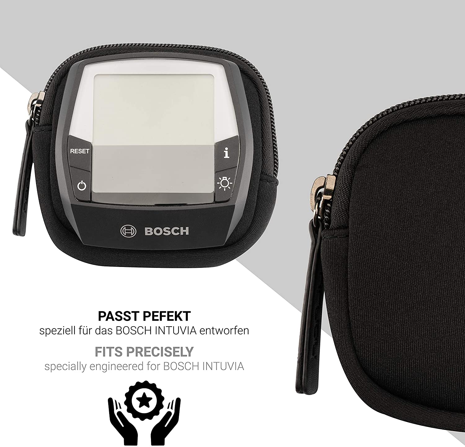 honju bike neoprene pouch bag for Bosch Intuvia E-Bike Display (display protection against scratches and dirt) - black - Image 3