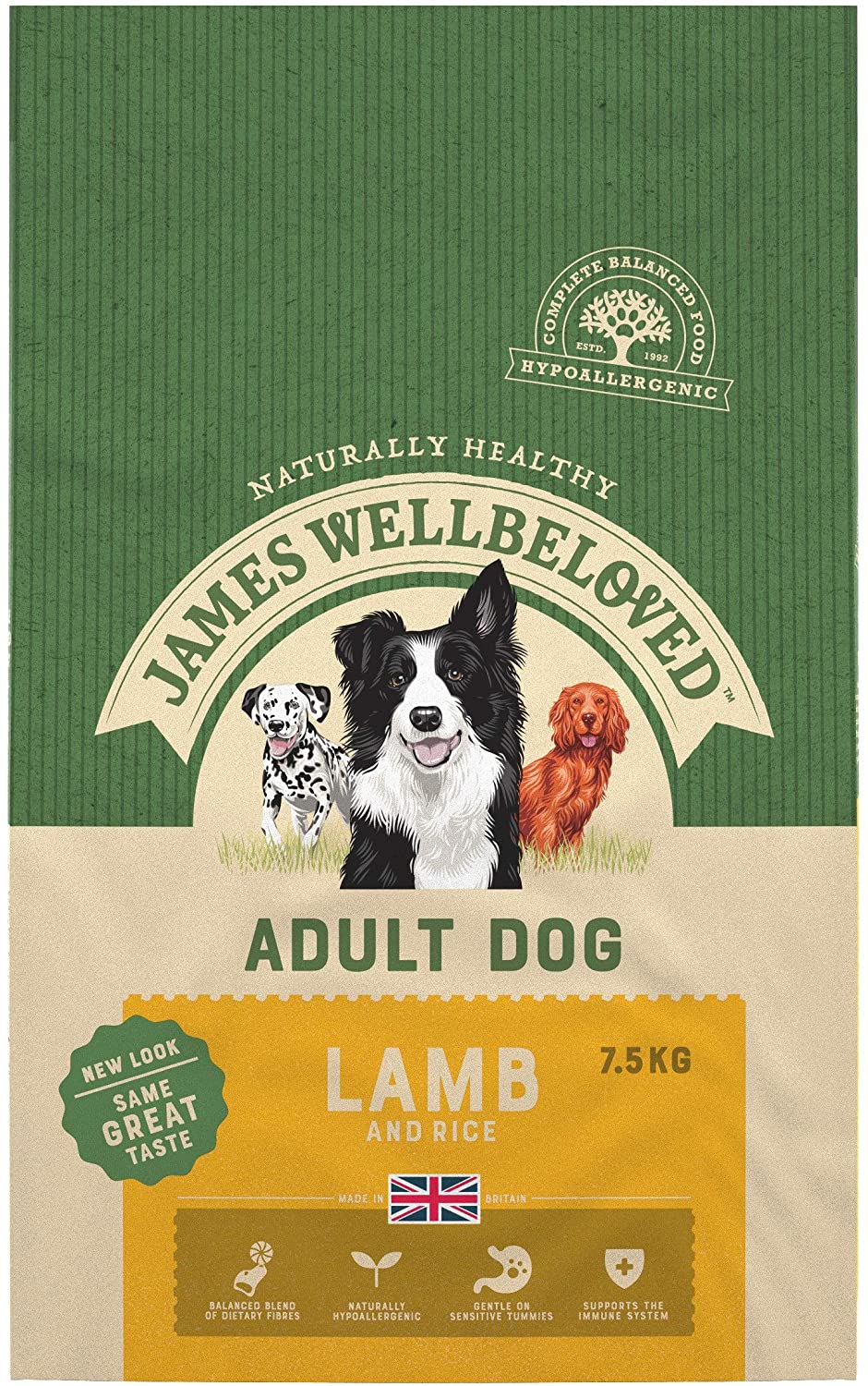 James Wellbeloved Complete Dry Adult Dog Food Lamb and Rice, 7.5 kg, Brown, 7.5 kg (Pack of 1) - Image 3