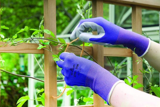 Spear & Jackson Kew Gardens Collection 370M3KEW Multi-Purpose Gardening Gloves, Blue - Medium - Image 2