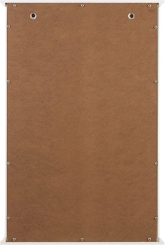 Premier Housewares Bathroom Wall Cabinet with Single Shutter Door, 57 x 39 x 17 cm - White - Image 3