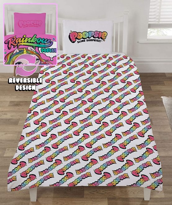 Poopsie Unicorn Surprise Duvet Cover Set For Kids Single Bed, Bedding Set For Children Includes Pillow Case, Reversible Two Sided Design Rainbow Surprise, Unicorn Gifts For Girls & Boys - Image 4