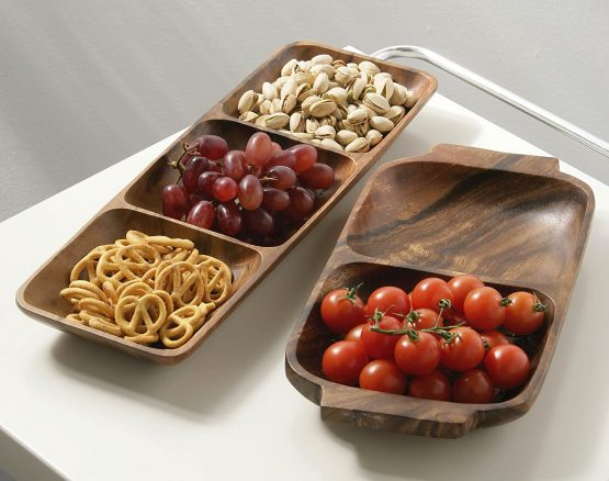 Premier Housewares Acacia Wood Square Serving Plate - Image 2