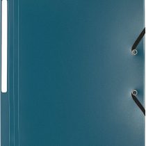 Exacompta - Ref. 55803E - Elastic Folders 3 flaps in Opaque Polypropylene - A4 - Dark Green, Pack 10