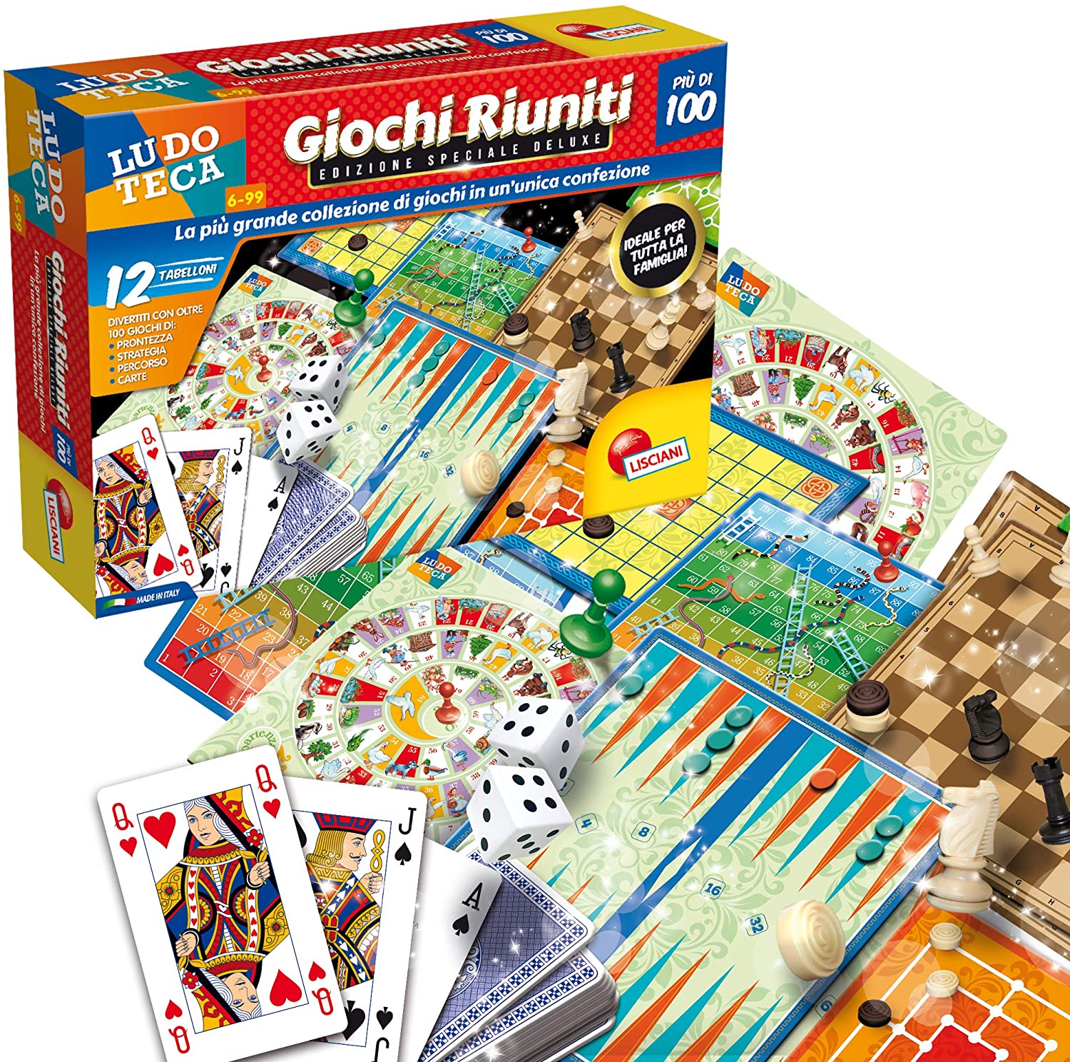 Liscianigiochi - Riuniti More than 100 Deluxe Box, Multicoloured, 68791, Multi-coloured - Image 2