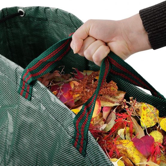 IME Garden Yard Waste Bags Sacks, Reuseable Gardening Lawn Leaf Bag,Garden Tote Debris Container Pop up Grass Bin Landscape Pool Leaves Collector,60 Liter - Image 4