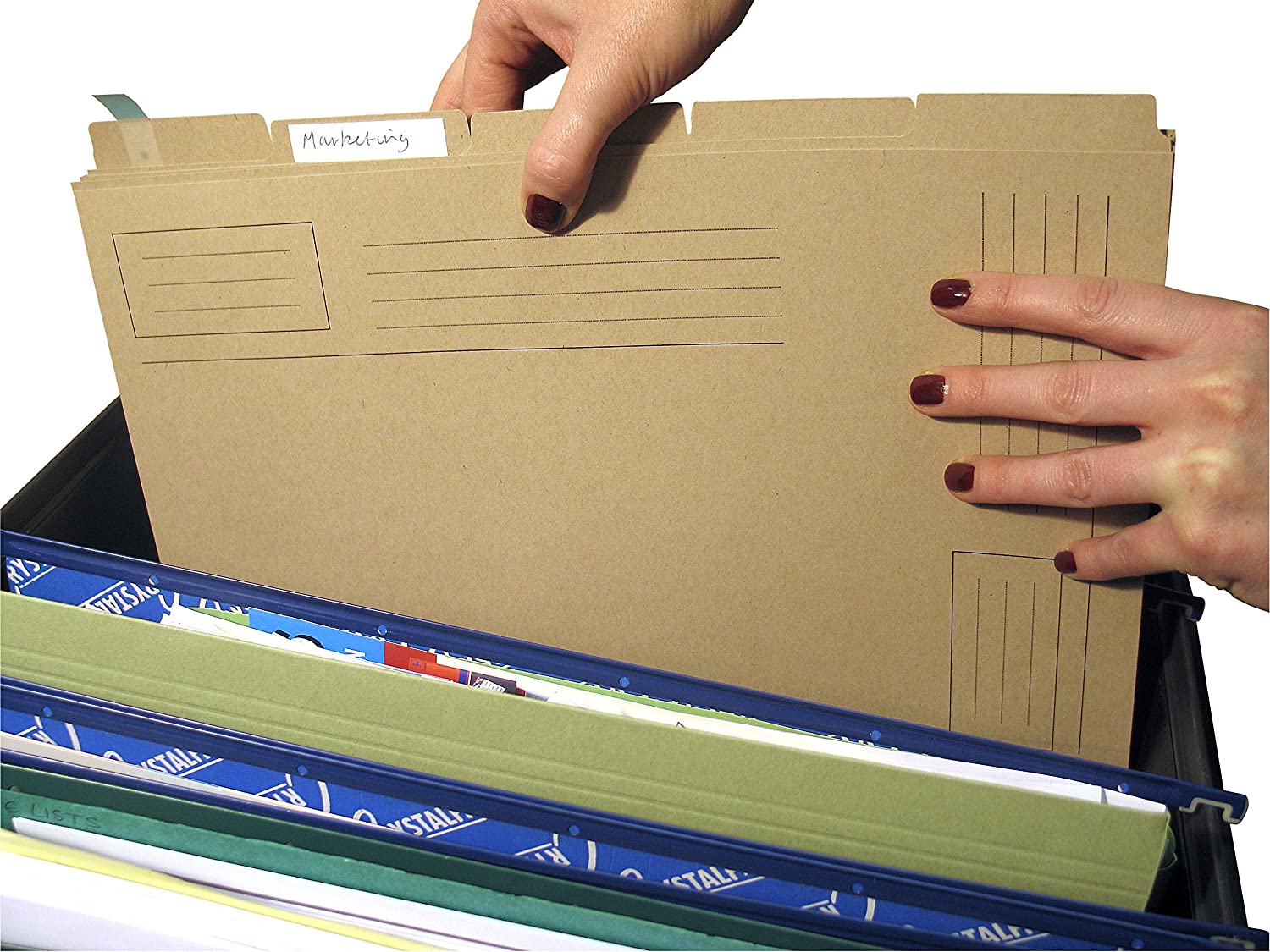 Exacompta, Ref 337000E, Super Folders with Identification Tab, 240 x 320mm in Size, Suitable for A4 Documents, 6 Tabs - Image 3