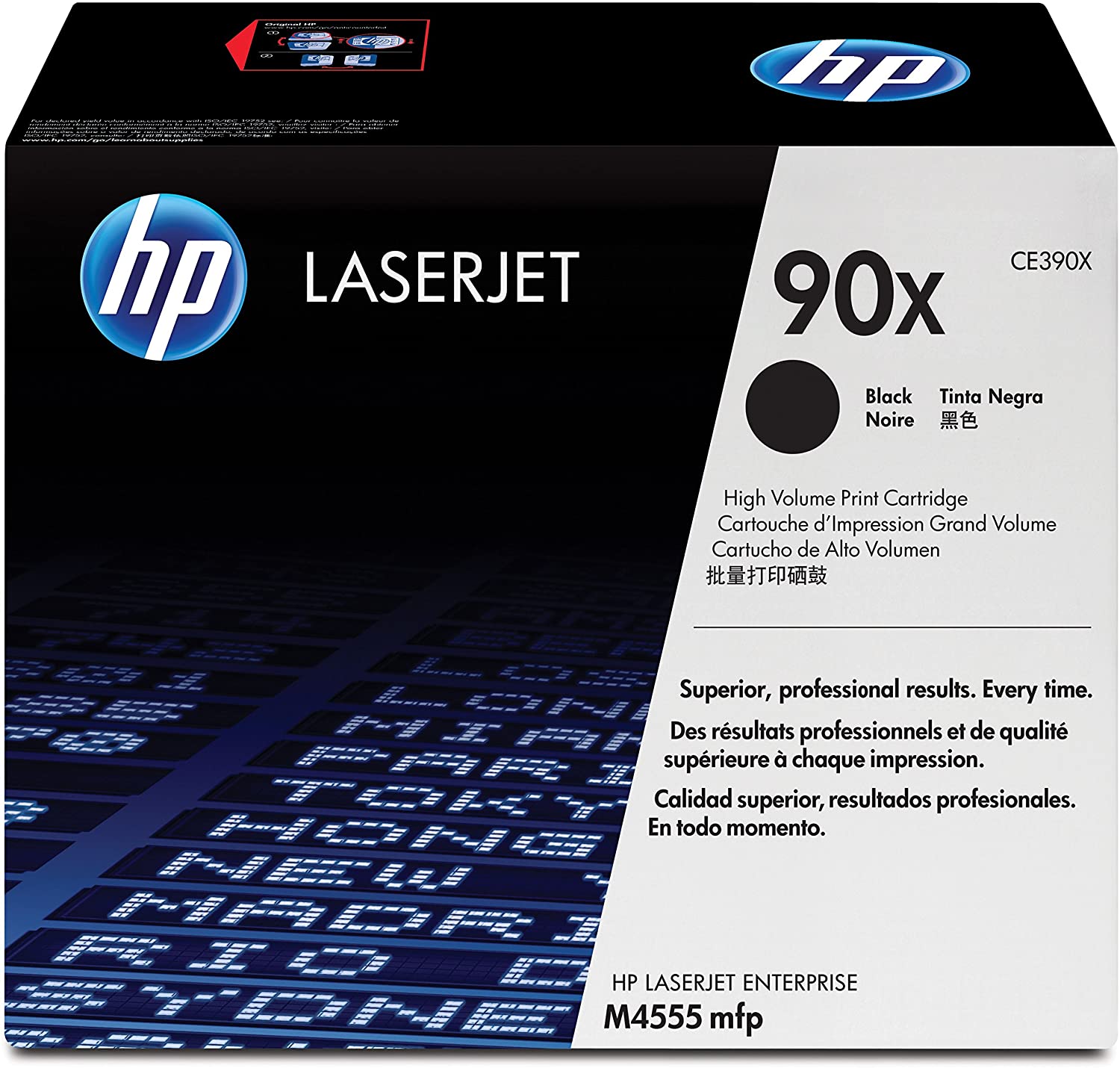 HP CE390X 90X High Yield Original LaserJet Toner Cartridge, Black, Single Pack