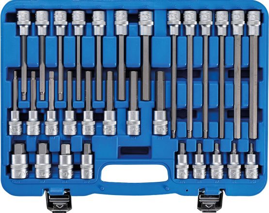 BGS 5180 | Bit Socket Set | 12.5 mm (1/2") Drive | Spline (for XZN) M4 - M16 | 26 pcs.