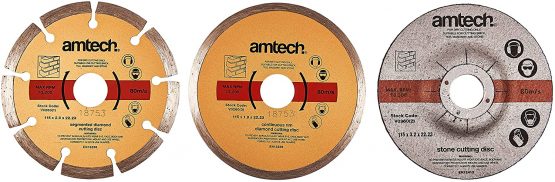 Amtech V0260 Diamond and Cut Off Blade Set, 3-Piece