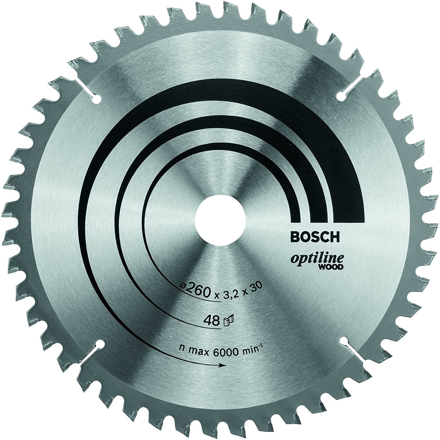 Bosch 1x PRO Wood Circular Saw Blade for Corded Mitre Saws (for Softwood Hardwood, diameter mm