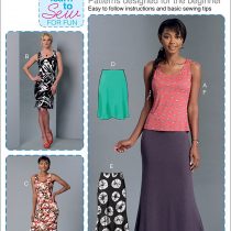 McCall's Patterns 7386 ZZ,Misses Top,Dresses and Skirts,Sizes LRG-XXL, Multi-Colour, XLG