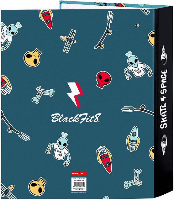 Blackfit8 Folio 4 Ring Binder, 270 x 60 x 330mm - Image 2