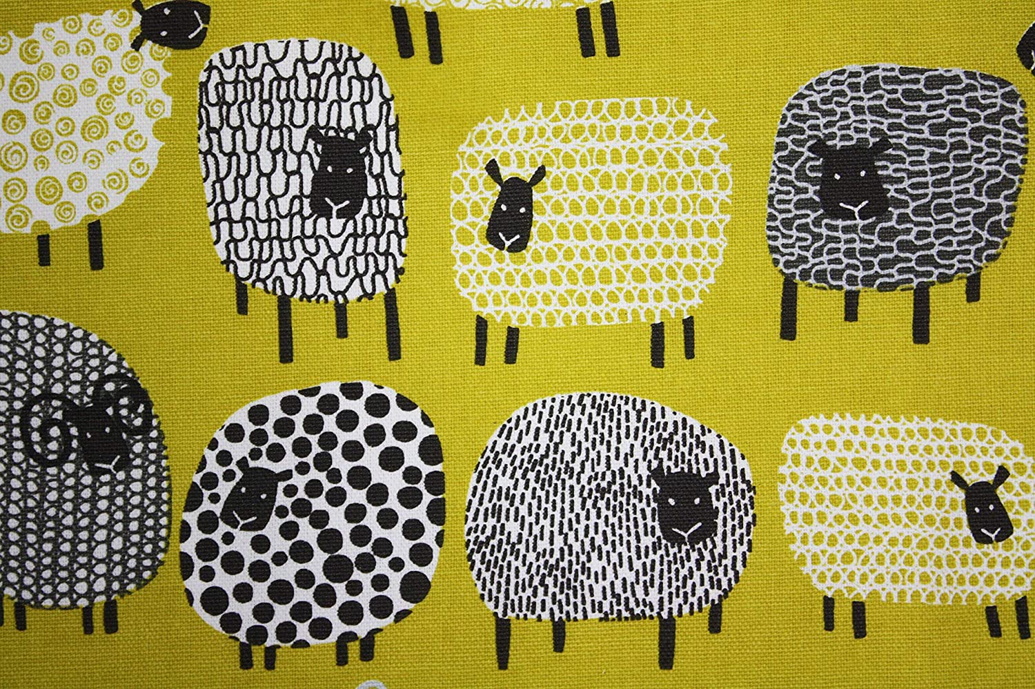 Ulster Weavers Dotty Sheep Tea Towel, 100% Cotton, With Cute Animal Hand Drawn Design, Yellow - Image 2