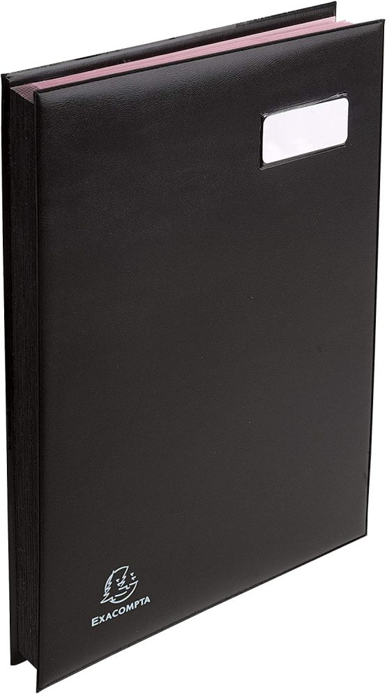 Exacompta Excellence Signature Book, A4, 16 Compartments - Black - Image 2