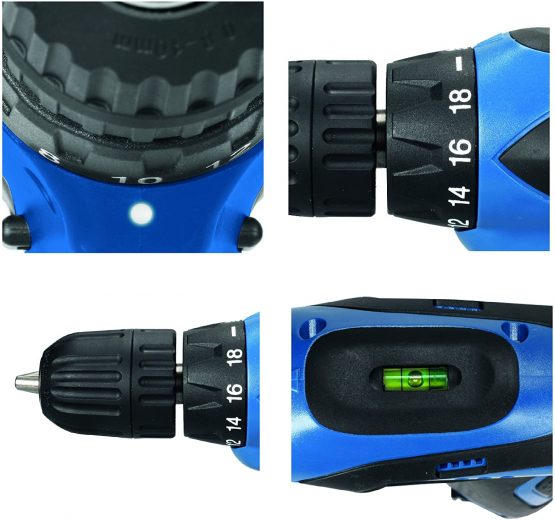 Hilka PTCDD12 12v Li-ion Cordless Drill Driver, 12 V, Blueblack - Image 3
