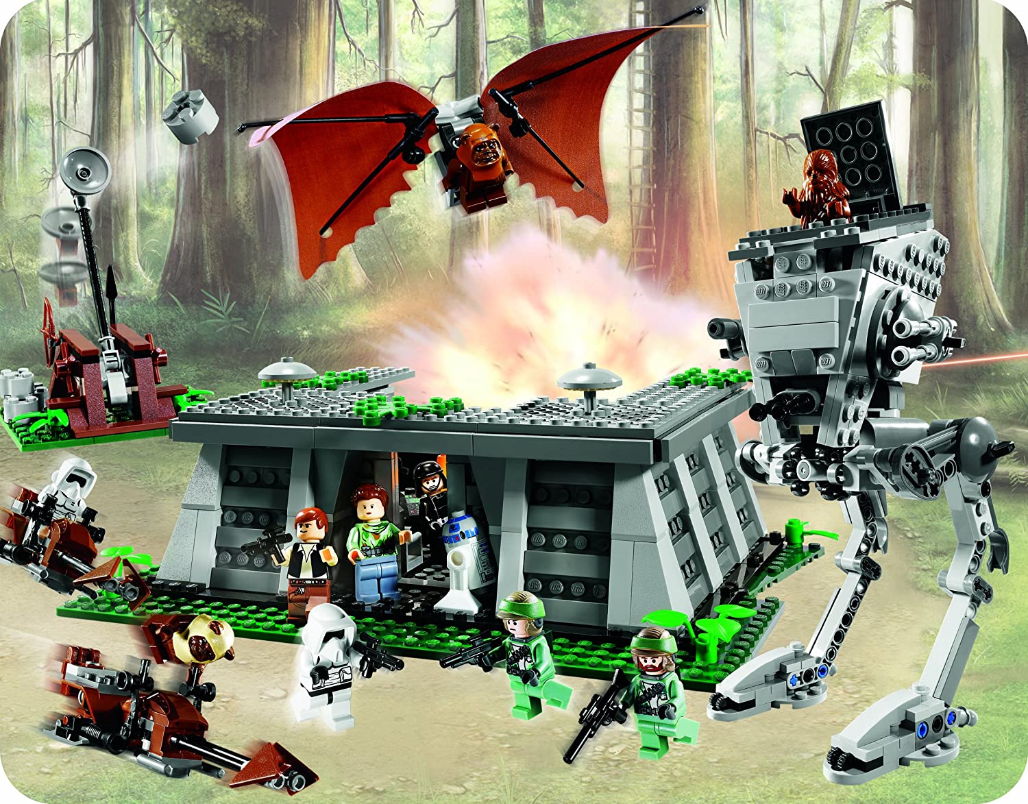 LEGO Star Wars 8038 The Battle of Endor, Multicolor, 9+ - Image 2