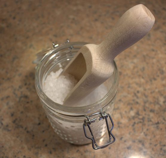 efo Large Wooden Scoop Set of 3 – Rustic Bathsalt Scoop - Multipurpose Wooden Spoon - Wood Salt and Spice Scoops – Stylish Wooden Candy Spoon - Washing Powder Scoops - Size 17cm (6.7") (C5) - Image 3