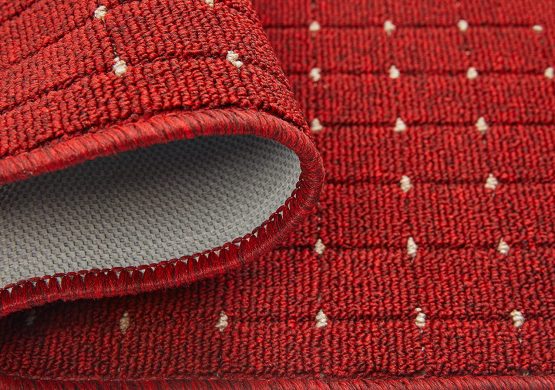 Dandy by William Armes, Stanford Small Rug Washable Kitchen Mat, Red with Cream, 80 x 50 - Image 3